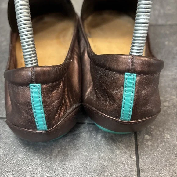 Tieks Raspberry Truffle sz 9 EUC Copper Chocolate Rose Brown Gavrieli Foldable - Picture 2 of 10